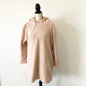BERKSHIRE BLANKET Lounger Pink Oversize Hooded Blanket Sweatshirt Womens S/M